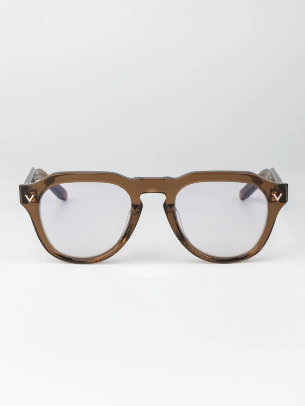 Valentino Women Eyeglasses Transparent Brown Pilot V-TALE II VLX-139 C
